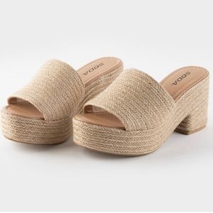 Miss Lola Espadrille platform sandals